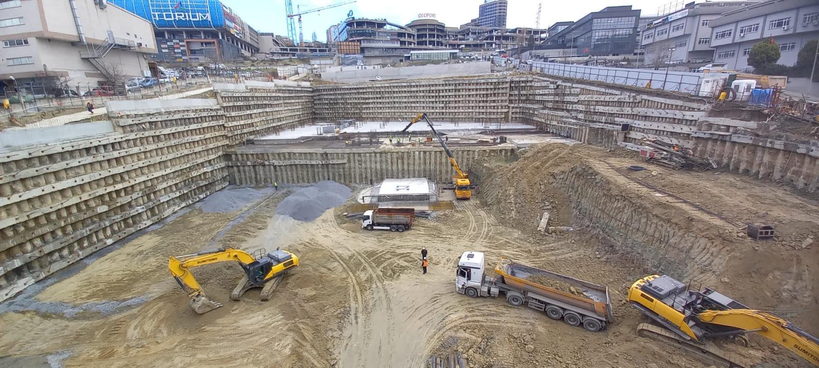 Esenyurt Torium & Otoport Yanı Çok Kademeli Derin Kazı Fore Kazık ve Ankraj İksa Projesi